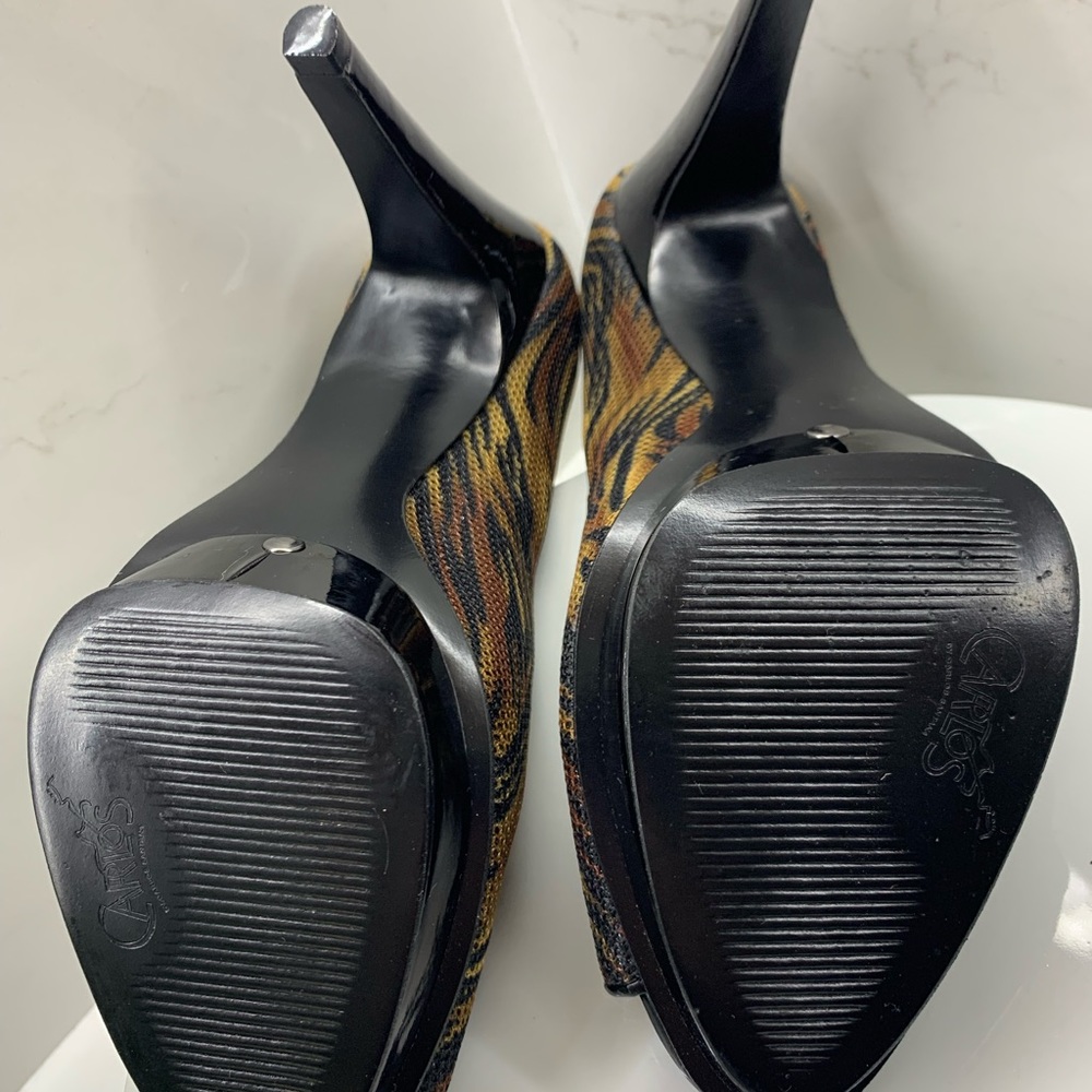 CARLOS women's Zebra print heel size 9.5 - Picture 6 of 9